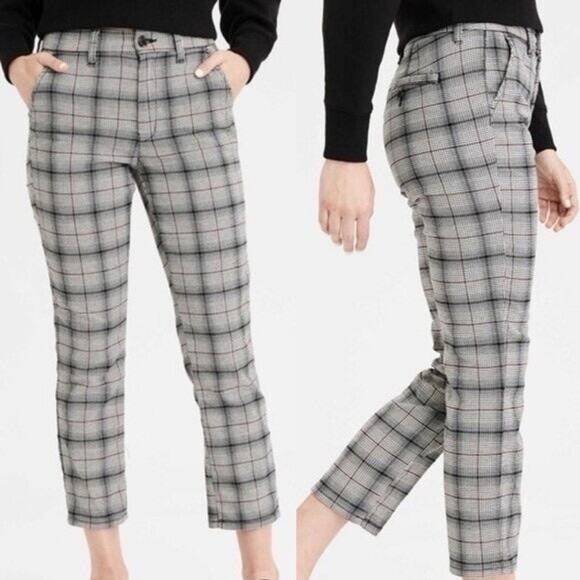 American Eagle Outfitters Pants - American Eagle Outfitters Plaid Straight Leg Pants‎ Size 2